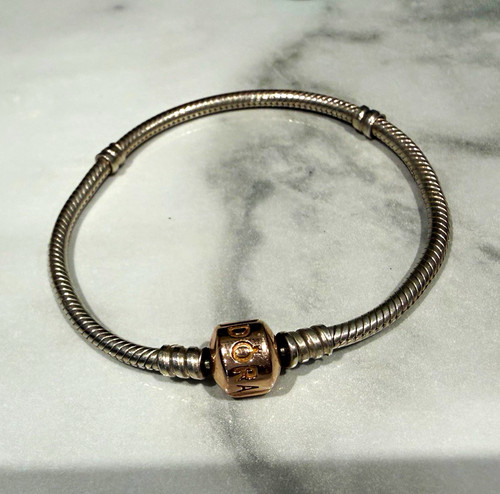 Silver rose gold tone - tone, metal