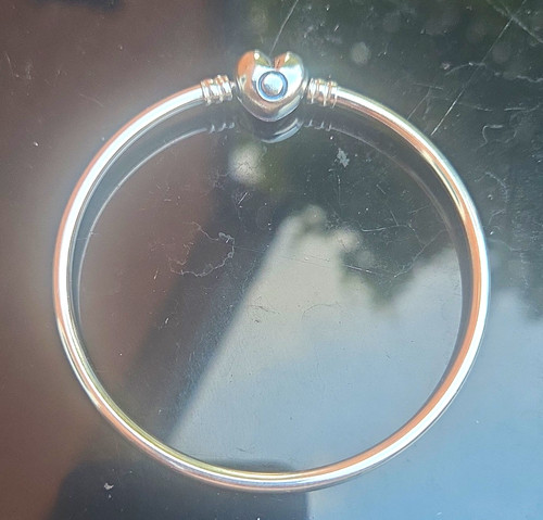 Pandora silver round charm - silver,