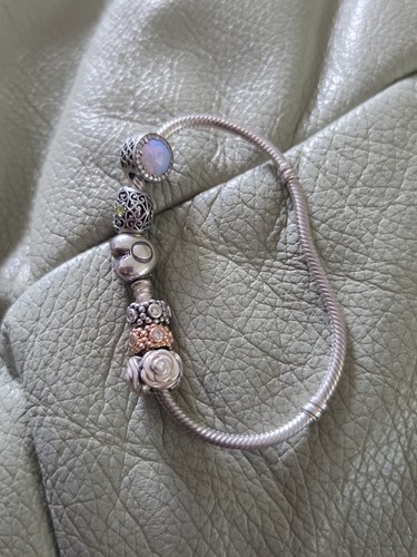 Pandora silver bracelet with - pandora,