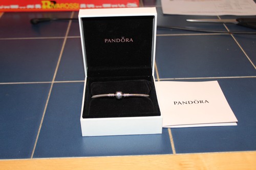 Pandora silver charm bracelet - silver,