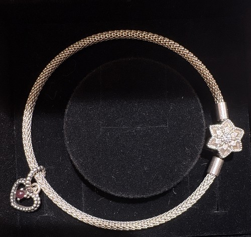 Pandora silver mesh star