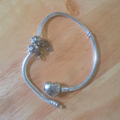 Pandora silver tone snake - pandora,