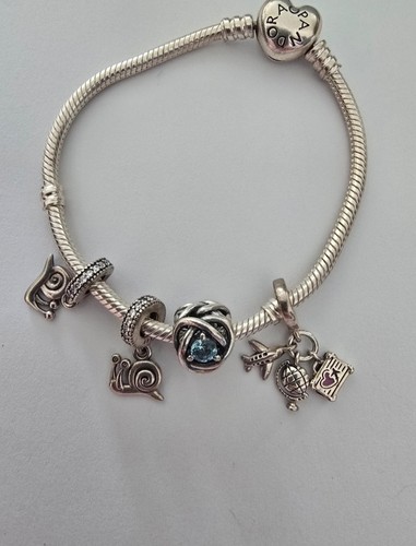 Pandora silver braclet with - pandora,