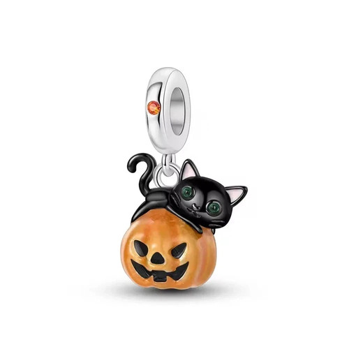 Lucky black cat pumpkin - cat,