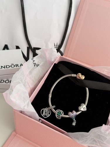 Pandora charm bracelet with - pandora,