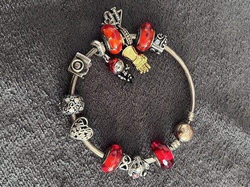 Pandora bangle with charms - pandora,