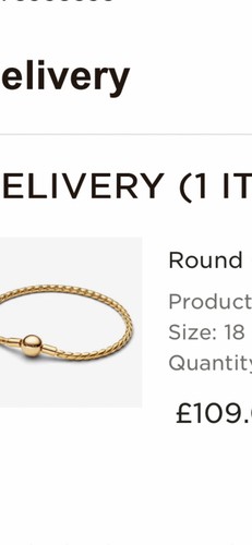 Pandora gold 18cm - 18cm, bracelet