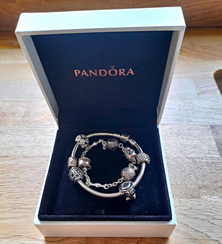 Pandora silver chain charm - silver,