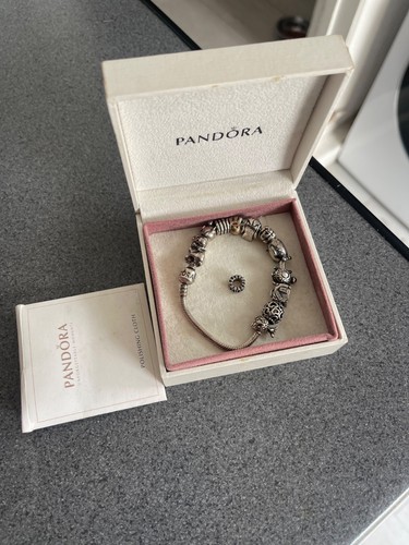 Pandora bracelet with - bracelet, charms