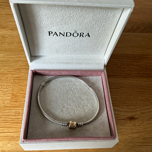 Pandora silver charm bangle - pandora,