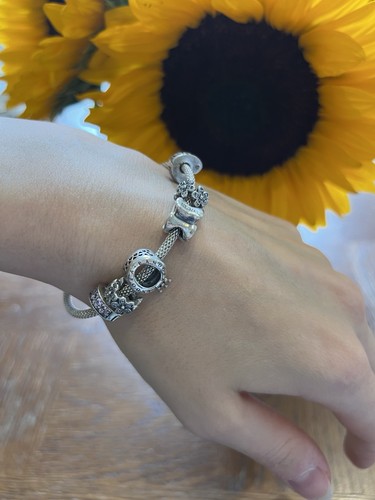 Pandora silver tone charm - pandora,