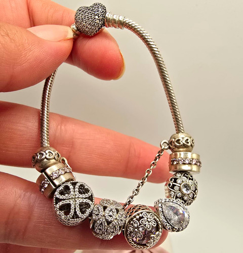 Pandora moments silver charm - pandora,