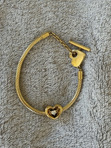 Pandora heart bar snake - heart, t-bar