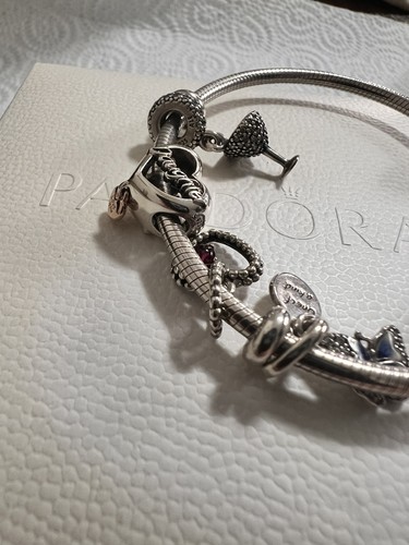 Pandora silver open bangle - pandora,