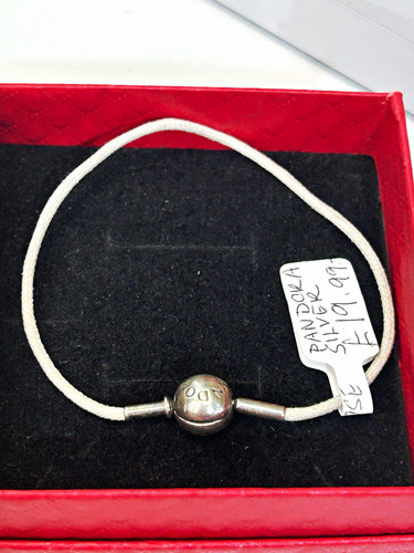 Pandora silver white cord - &,
