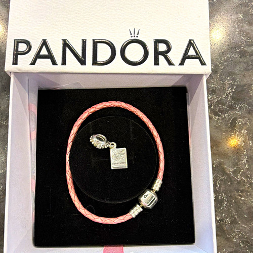 Pandora pink braided leather - pandora,