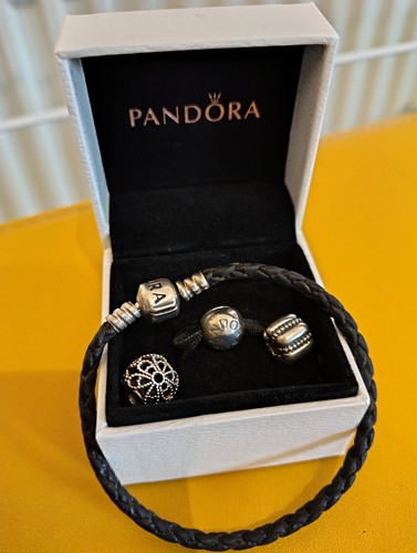 Pandora leather bracelet - pandora,