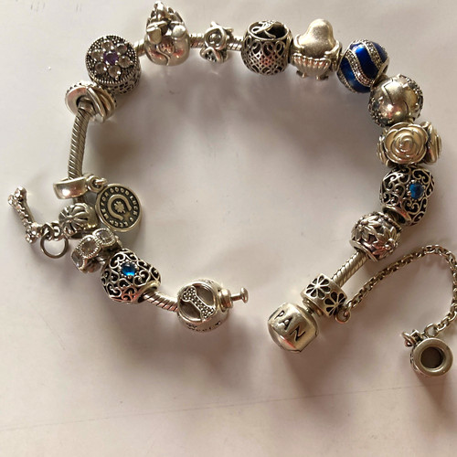 Pandora signed silver snake - silver,