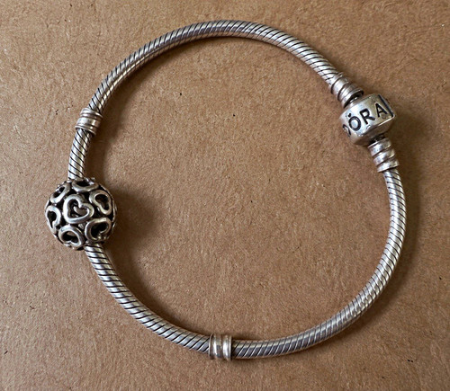 Pandora signed silver snake - silver,